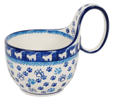 Bowl, Round, Loop Handle, 16 oz in "Cat Tracks" by Ceramika Artystyczna | A845-1771