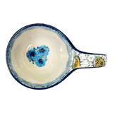 Bowl, Round, Loop Handle, 16 oz in "Regal Daisies - Blue" by Ceramika Artystyczna | A845-U4736