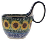 Bowl, Round, Loop Handle, 16 oz in "Sunflowers" by Ceramika Artystyczna | A845-U4739