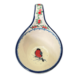Bowl, Round, Loop Handle, 16 oz in "Bullfinch Berries" by Ceramika Artystyczna | A845-U4917