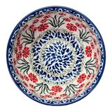 Bowl, Round, Deep, 5.5" in "Red Aster" by Ceramika Artystyczna | A986-1435X