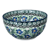 Polish Pottery Deep 5.5" Bowl (Clematis) | A986-1538X at PolishPotteryOutlet.com