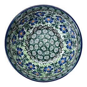 Polish Pottery Deep 5.5" Bowl (Clematis) | A986-1538X Additional Image at PolishPotteryOutlet.com