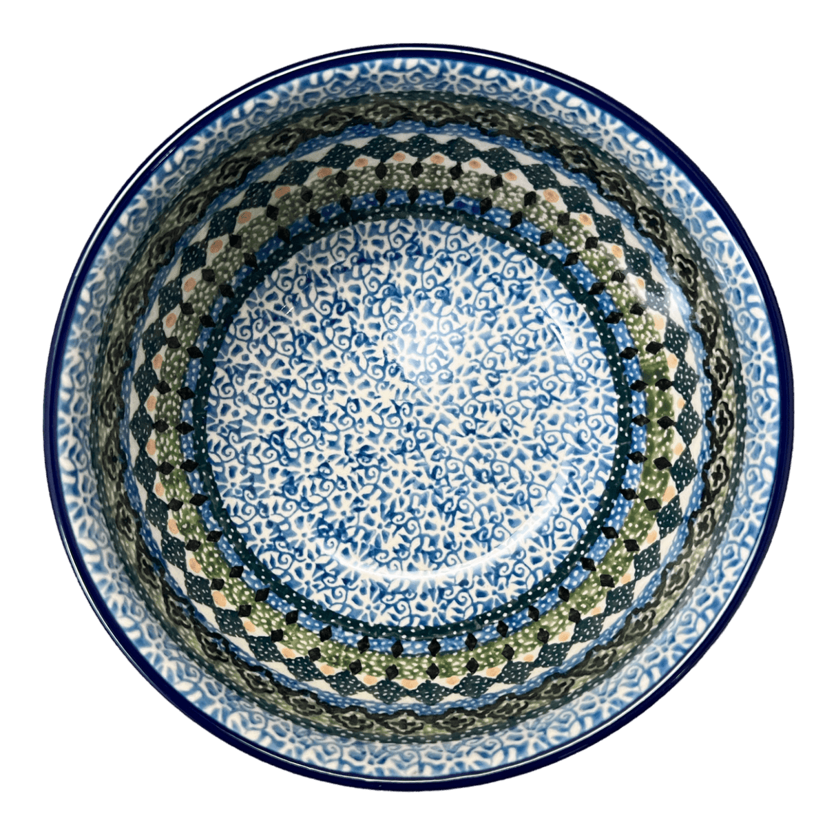 Bowl, Round, Deep, 5.5" in "Aztec Blues" by Ceramika Artystyczna | A986-U4428