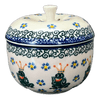 Polish Pottery CA Apple Baker (Frog Prince) | AA38-U9969 at PolishPotteryOutlet.com
