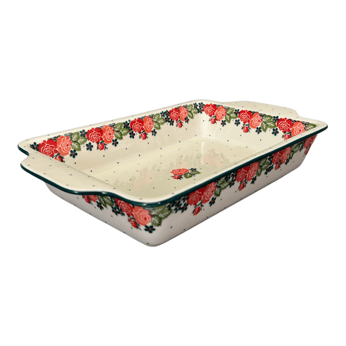 Casserole, Rectangular, Handles, 13" x 8" in "2120Q" by Ceramika Artystyczna | AA59-2120Q