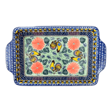 Casserole, Rectangular, Handles, 13" x 8" in "Regal Roosters" by Ceramika Artystyczna | AA59-U2617