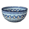 Polish Pottery Deep 6.25" Bowl (Blue Ribbon) | AC37-1026X at PolishPotteryOutlet.com