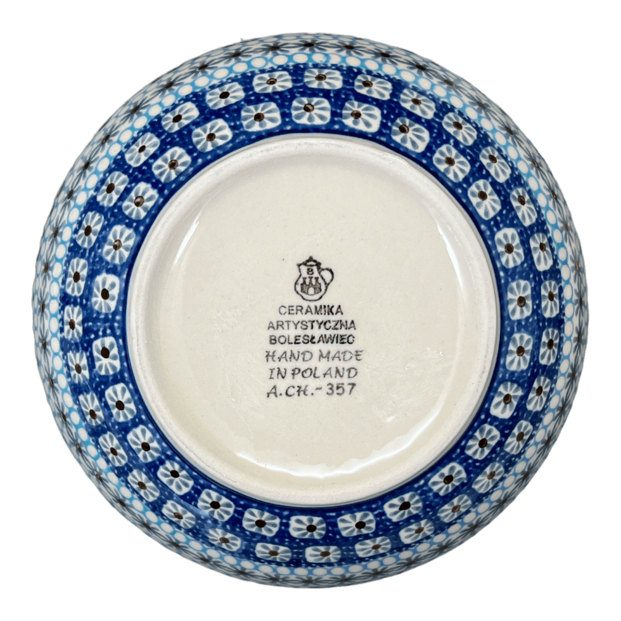 Bowl, Round, Deep, 6.25" in "Blue Ribbon" by Ceramika Artystyczna | AC37-1026X