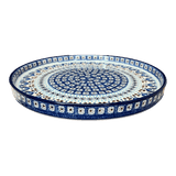 Tray, Round, 10" in "Blue Ribbon" by Ceramika Artystyczna | AE93-1026X