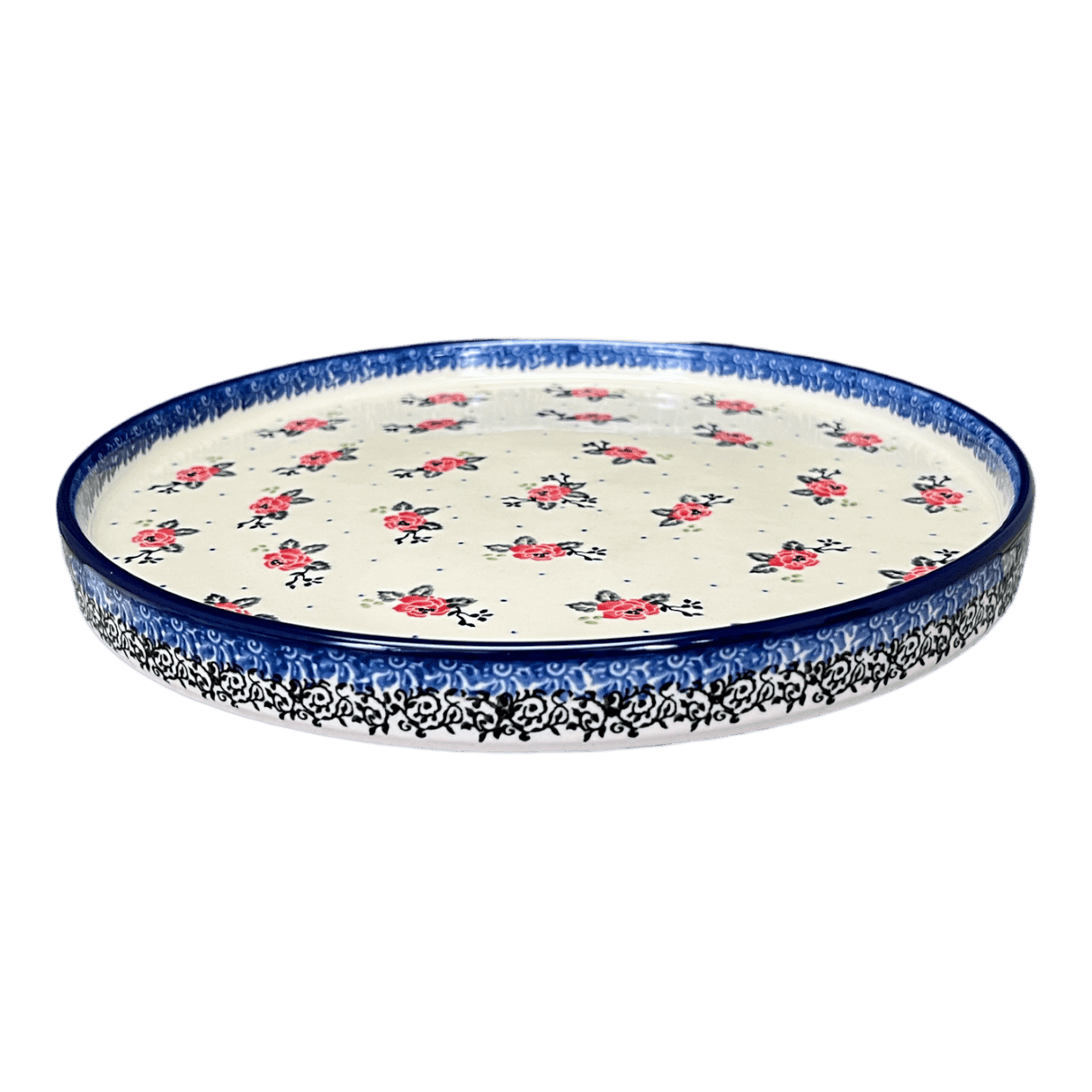 Tray, Round, 10" in "Wild Rose" by Ceramika Artystyczna | AE93-1525X