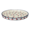 Polish Pottery Round Tray (Flower Girl) | AE93-1661X at PolishPotteryOutlet.com