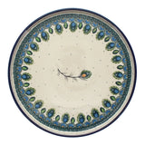 Tray, Round, 10" in "Peacock Plume" by Ceramika Artystyczna | AE93-2218X