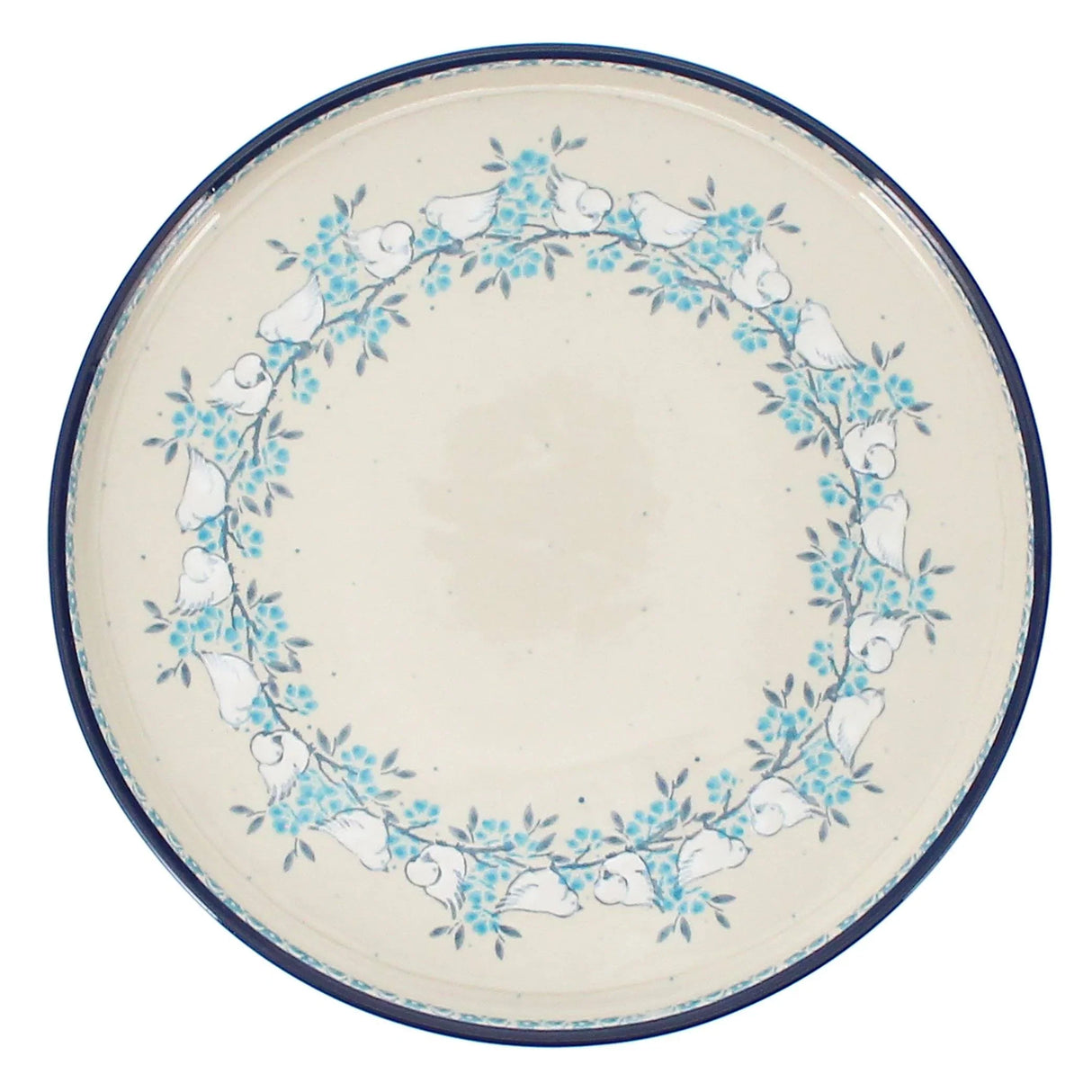 Tray, Round, 10" in "Lovebirds" by Ceramika Artystyczna | AE93-2323X