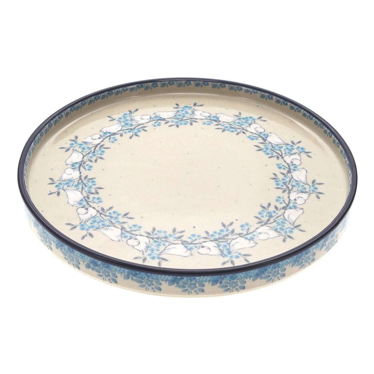 Tray, Round, 10" in "Lovebirds" by Ceramika Artystyczna | AE93-2323X