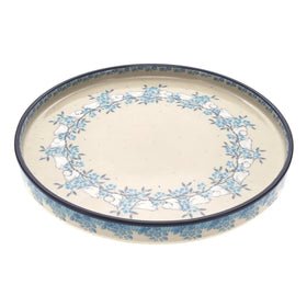 Polish Pottery Round Tray (Lovebirds) | AE93-2323X Additional Image at PolishPotteryOutlet.com