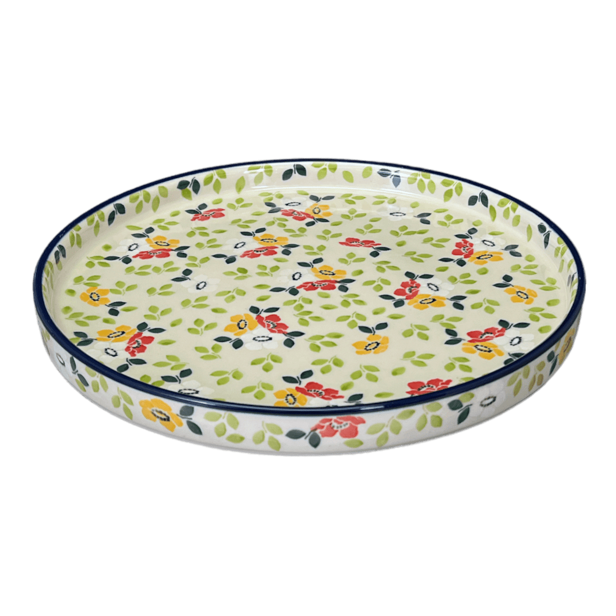 Tray, Round, 10" in "Floral Trio" by Ceramika Artystyczna | AE93-2376X