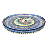 Tray, Round, 10" in "Hummingbird Bouquet" by Ceramika Artystyczna | AE93-U3357