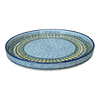 Polish Pottery Round Tray (Aztec Blues) | AE93-U4428 at PolishPotteryOutlet.com