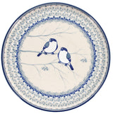 Tray, Round, 10" in "Bullfinch on Blue" by Ceramika Artystyczna | AE93-U4830