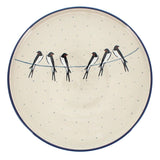 Tray, Round, 10" in "Birds on a Wire" by Ceramika Artystyczna | AE93-U4831