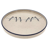 Tray, Round, 10" in "Birds on a Wire" by Ceramika Artystyczna | AE93-U4831