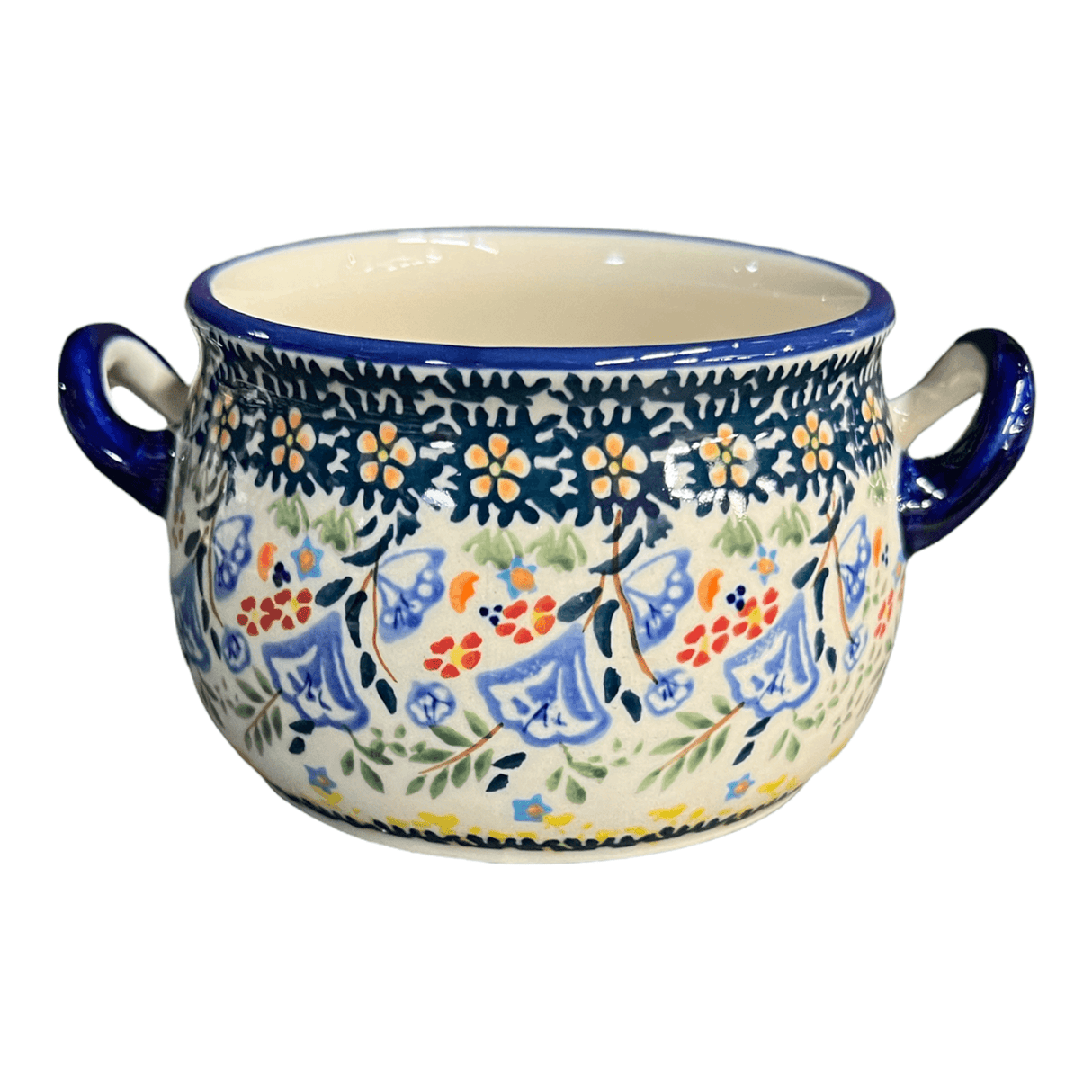 Soup Tureen, Individual, 14 oz in "Trailing Blossoms" by Manufaktura | B006S-JZ32