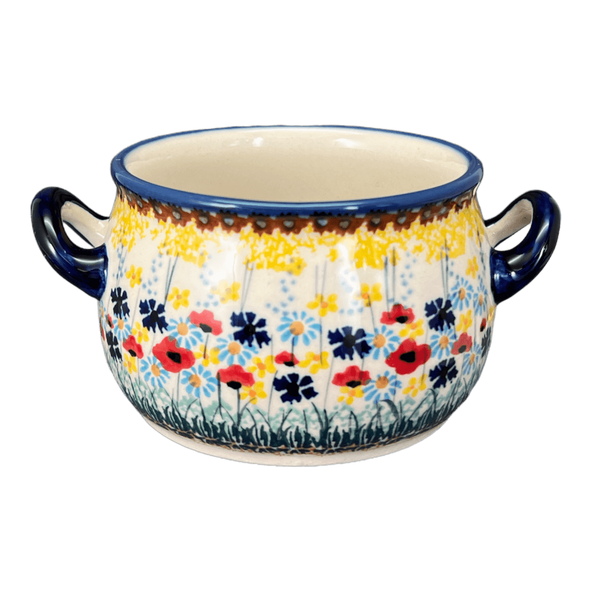 Soup Tureen, Individual, 14 oz in "Sunlit Wildflowers" by Manufaktura | B006S-WK77