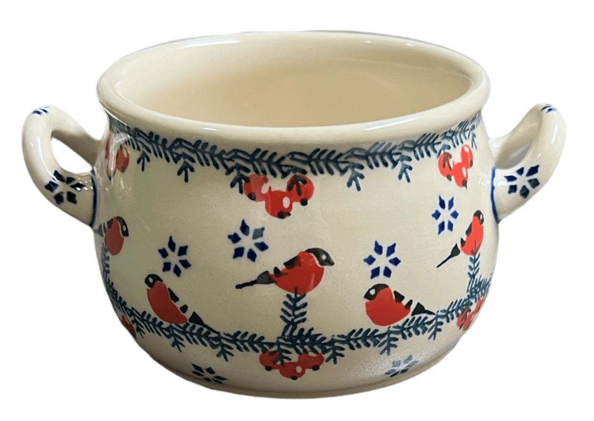 Soup Tureen, Individual, 14 oz in "Red Bird" by Manufaktura | B006T-GILE