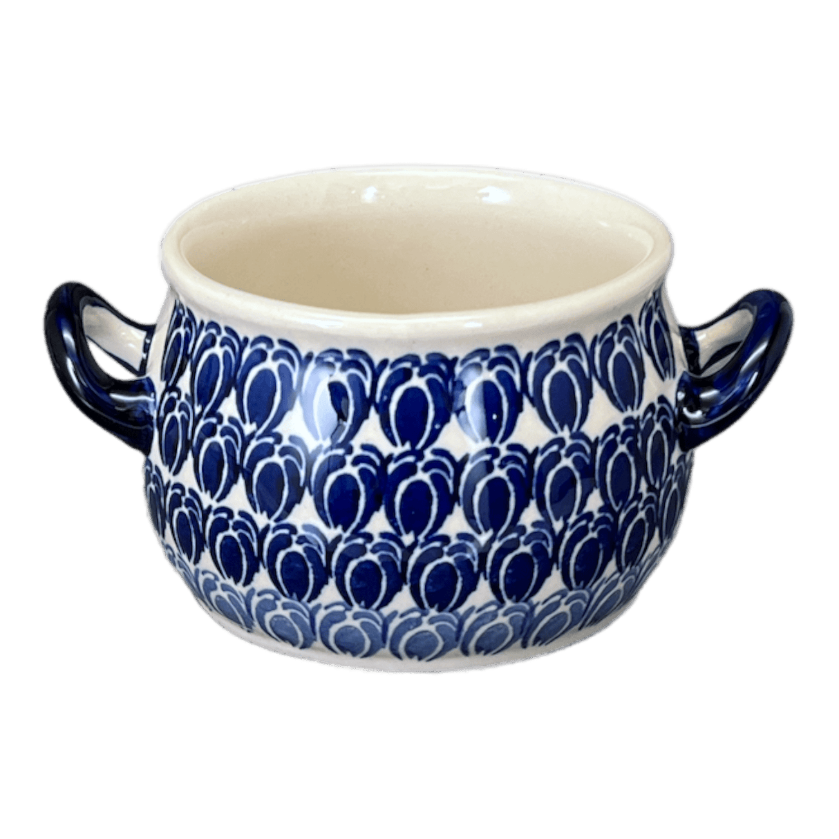 Soup Tureen, Individual, 14 oz in "Tulip Blues" by Manufaktura | B006T-GP16