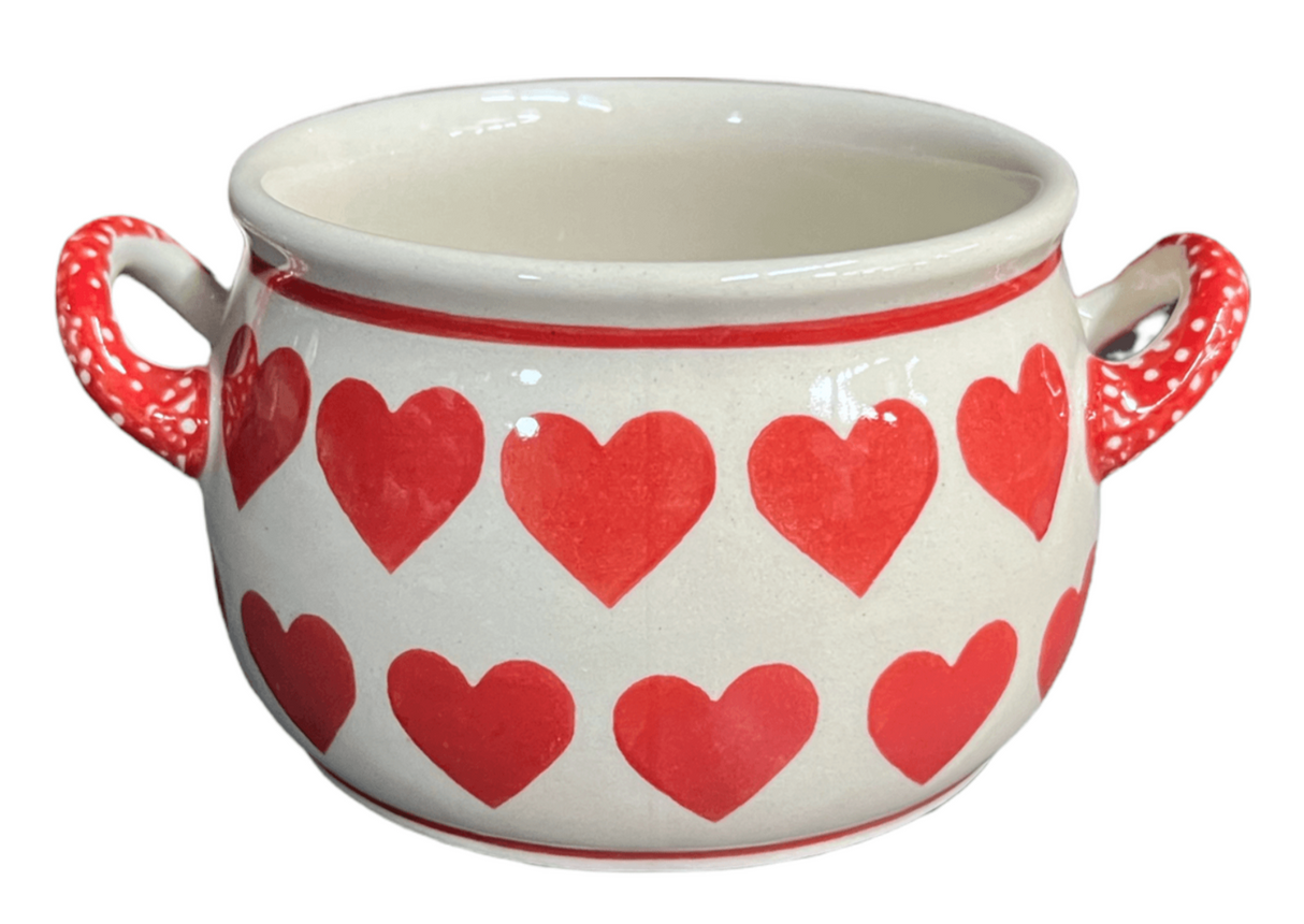 Soup Tureen, Individual, 14 oz in "Whole Hearted Red" by Manufaktura | B006T-SEDC