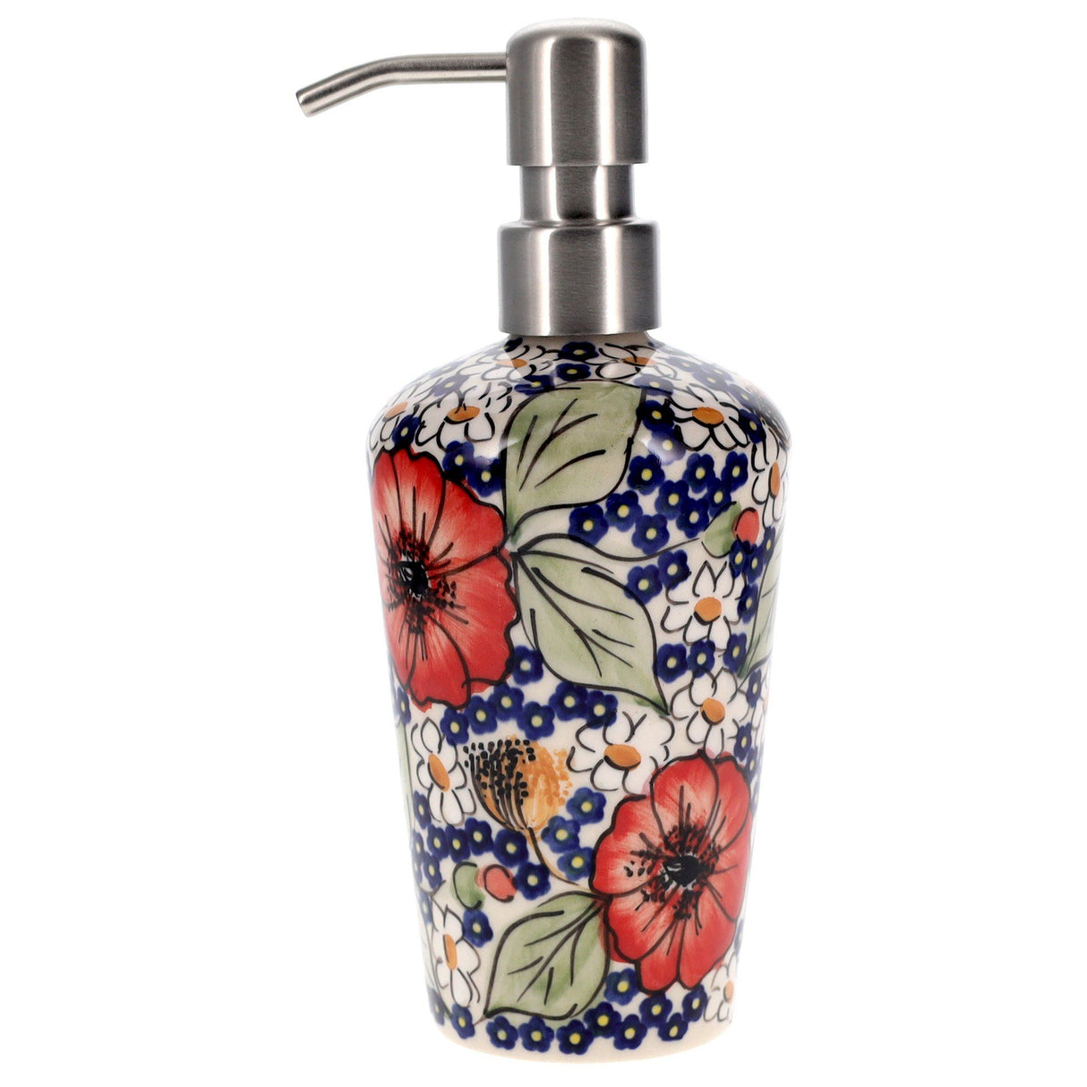 Soap Dispenser, 7" in "Poppies & Posies" by Manufaktura | B009S-IM02