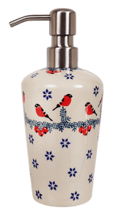 Soap Dispenser, 7" in "Red Bird" by Manufaktura | B009T-GILE
