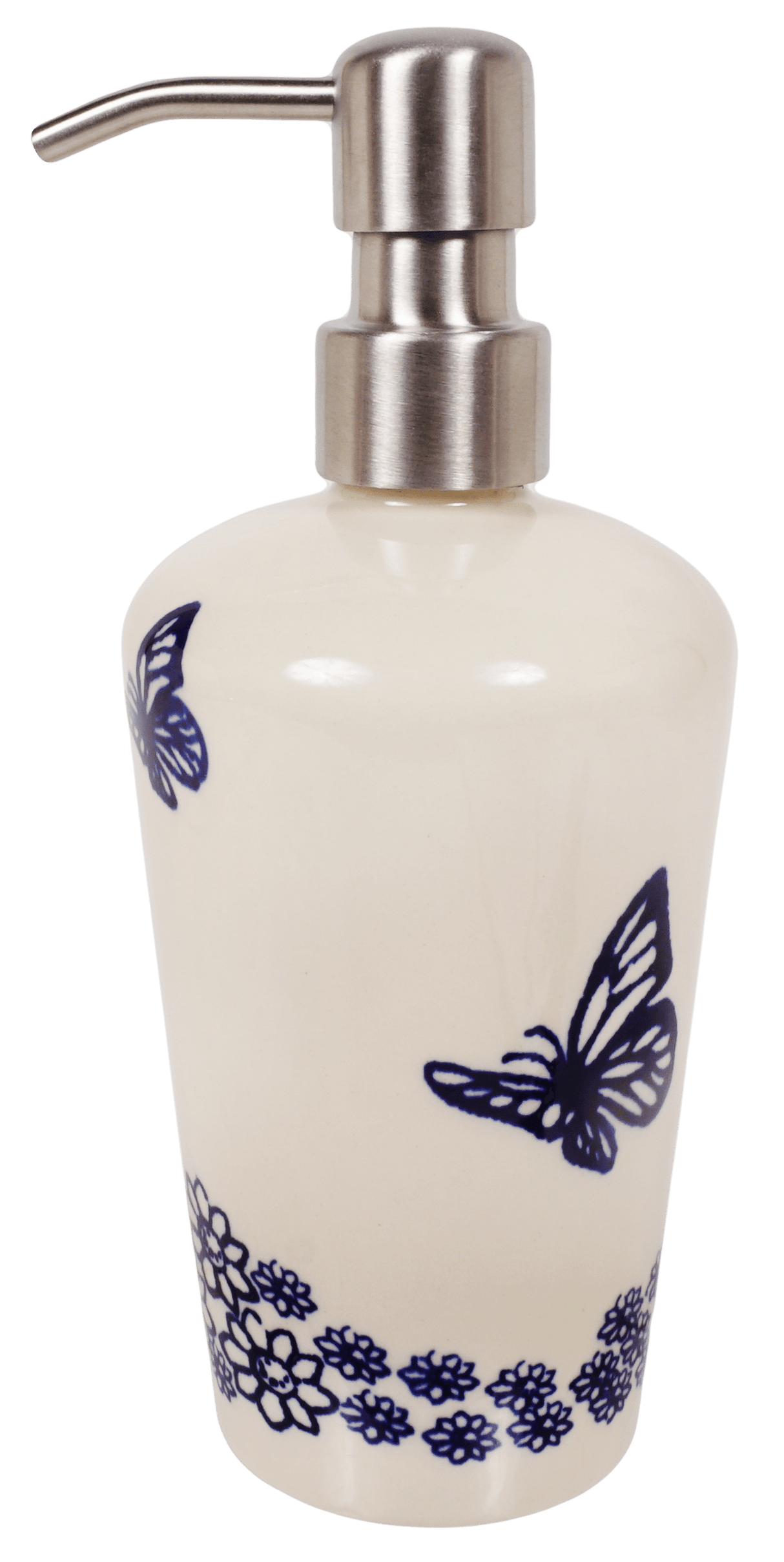 Soap Dispenser, 7" in "Butterfly Garden" by Manufaktura | B009T-MOT1