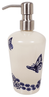 Soap Dispenser, 7" in "Butterfly Garden" by Manufaktura | B009T-MOT1