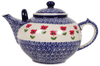 Polish Pottery 3 Liter Teapot (Poppy Garden) | C001T-EJ01 at PolishPotteryOutlet.com