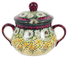 Polish Pottery 3.5" Traditional Sugar Bowl (Sunshine Grotto) | C015S-WK52 at PolishPotteryOutlet.com
