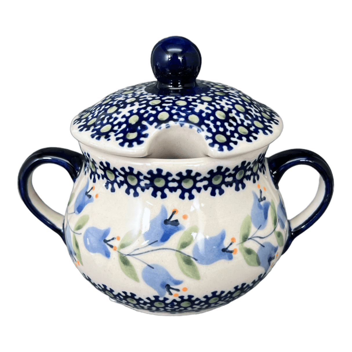 Bowl, Round, Sugar Bowl, 3.5" in "Lily of the Valley" by Manufaktura | C015T-ASD