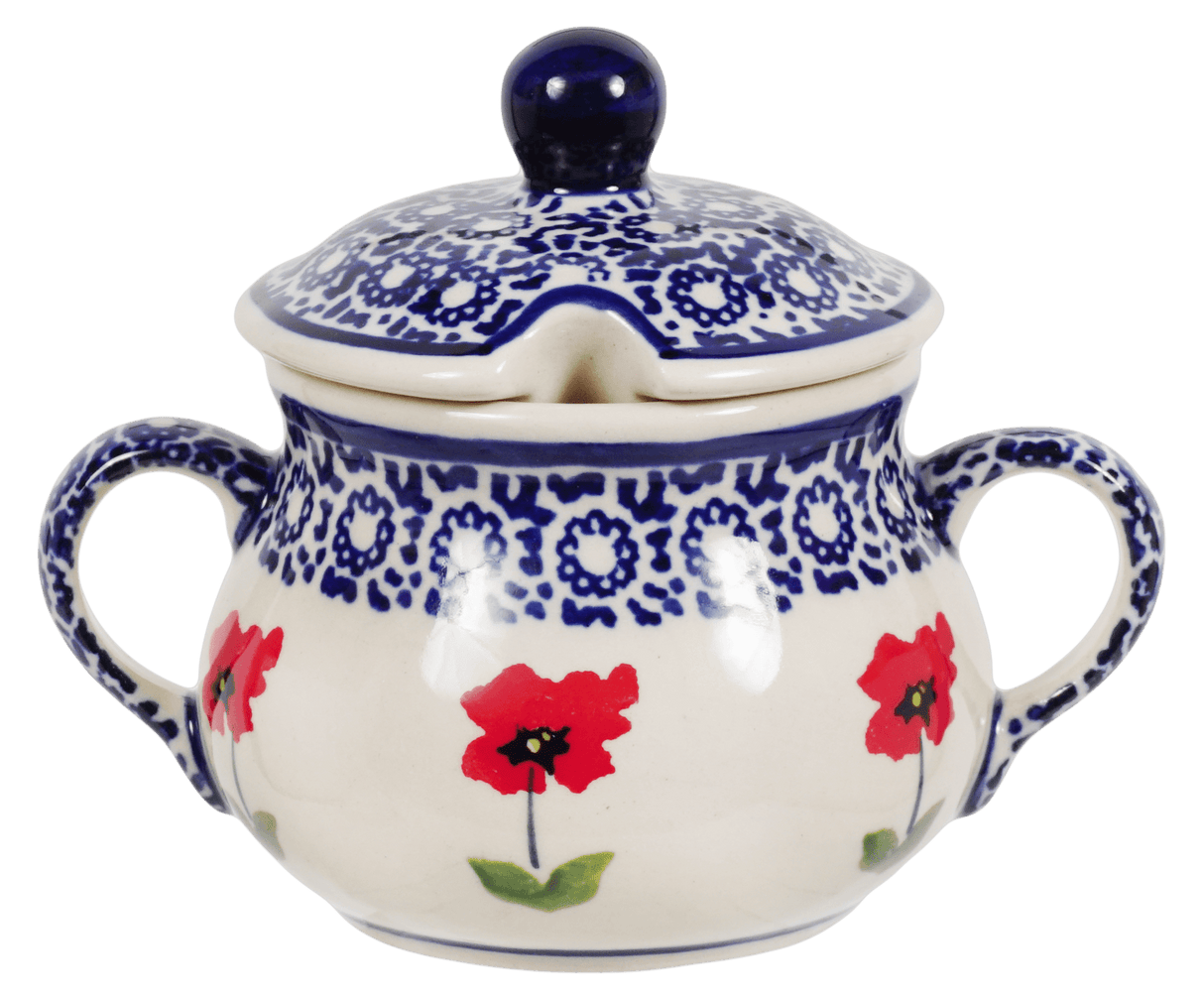 Bowl, Round, Sugar Bowl, 3.5" in "Poppy Garden" by Manufaktura | C015T-EJ01