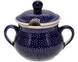 Bowl, Round, Sugar Bowl, 3.5" in "Night Sky" by Manufaktura | C015T-MARM