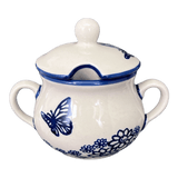 Bowl, Round, Sugar Bowl, 3.5" in "Butterfly Garden" by Manufaktura | C015T-MOT1
