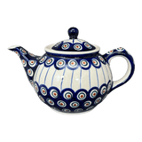 Teapot, 0.7 Liter in "Peacock in Line" by Manufaktura | C016T-54A