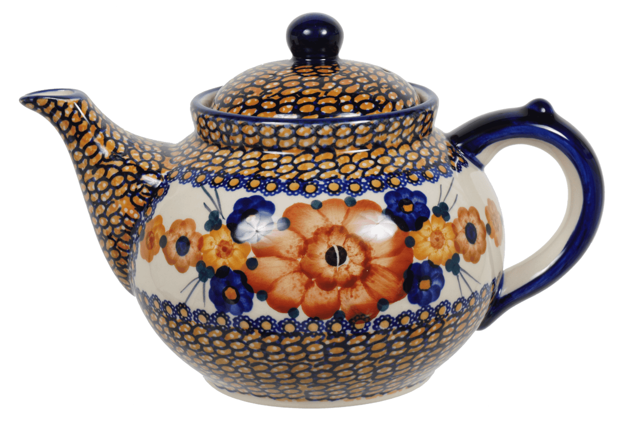 Teapot, 1.5 Liter in "Bouquet in a Basket" by Manufaktura | C017S-JZK