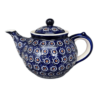 A picture of a Polish Pottery The 1.5 Liter Teapot (Bonbons) | C017T-2 as shown at PolishPotteryOutlet.com/products/the-1-5-liter-teapot-2-c017t-2