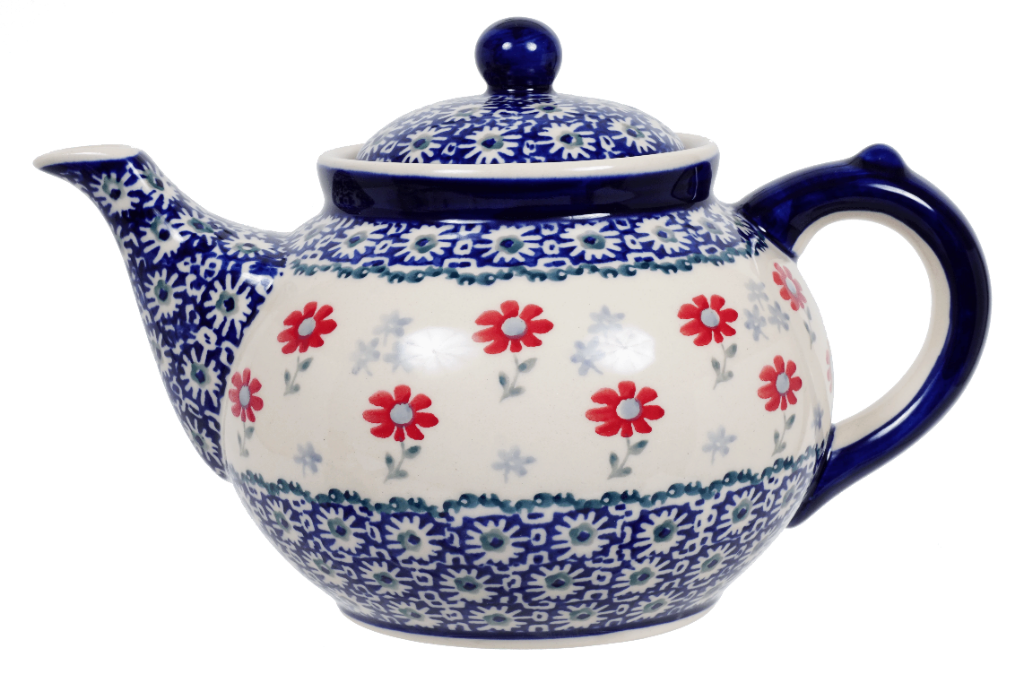 Polish Pottery - Muffin Pan - Summer Blossoms - The Polish Pottery Outlet