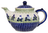 Polish Pottery 1.5 Liter Teapot (Bunny Love) | C017T-P324 at PolishPotteryOutlet.com