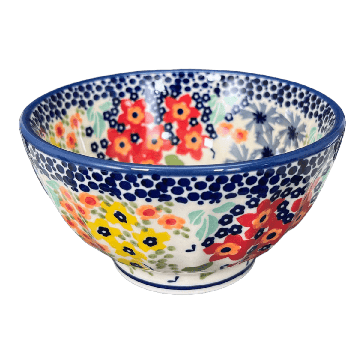 Bowl, Round, Fancy, 5.5" in "Brilliant Garden" by Manufaktura | C018S-DPLW