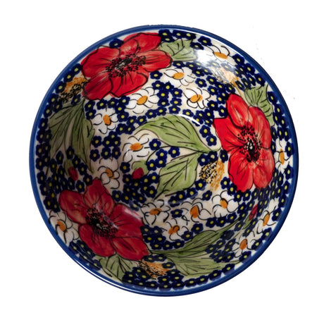 Bowl, Round, Fancy, 5.5" in "Poppies & Posies" by Manufaktura | C018S-IM02