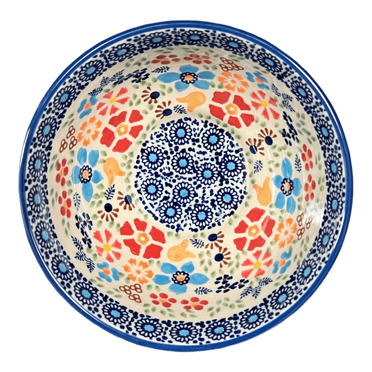 Bowl, Round, Fancy, 5.5" in "Festive Flowers" by Manufaktura | C018S-IZ16