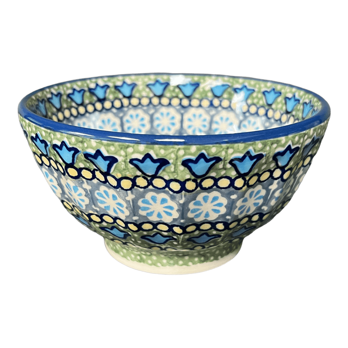 Bowl, Round, Fancy, 5.5" in "Blue Bells" by Manufaktura | C018S-KLDN